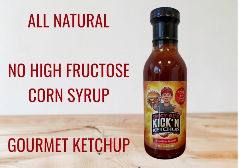 Spicy Al's Kick'n Ketchup - Spicy Gourmet Ketchup -14oz